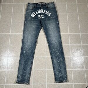 BILLIONAIRE BOYS CLUB BBC TREK JEAN VENUS Denim Paint Splatter Skinny Size 28